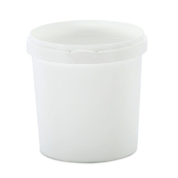 1lt Plastic White Bucket (no lid)