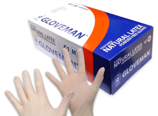 Latex Gloves Powder Free (100 per box) Size Large - Image 2